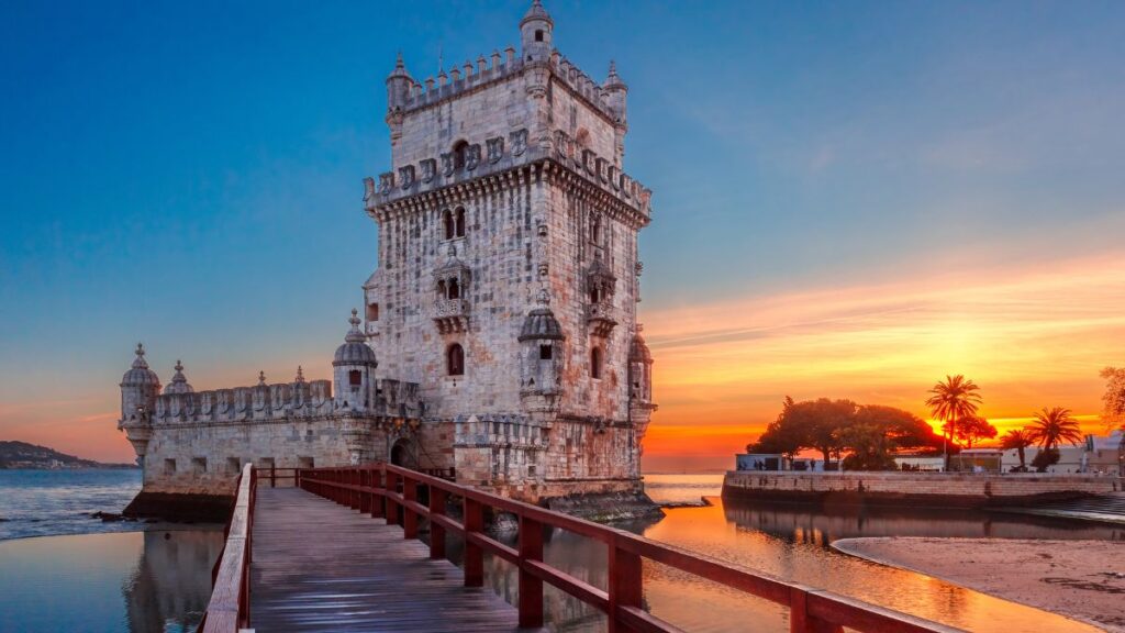 Pôr do sol em Portugal